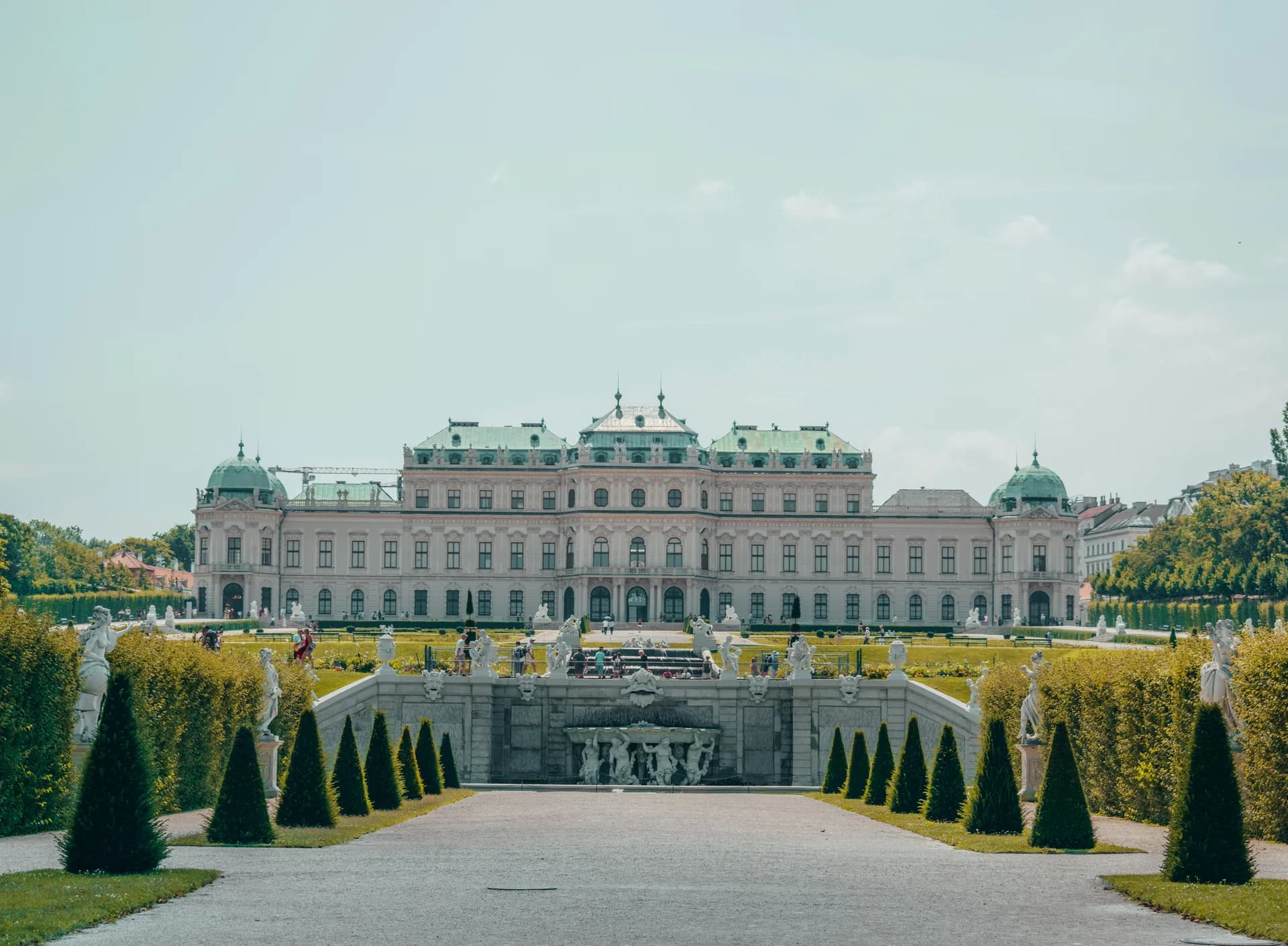 The Upper Belvedere palace and its formal gardens, Vienna